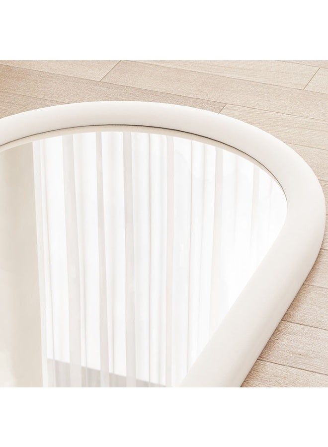 عام مرآة كاملة الطول بلمسة نهائية كريمية على الطراز الفرنسي للاستخدام المنزلي مرآة أرضية عصرية مرآة مكياج مثبتة على الحائط مرآة كاملة الجسم لغرفة نوم النساء - Image 3